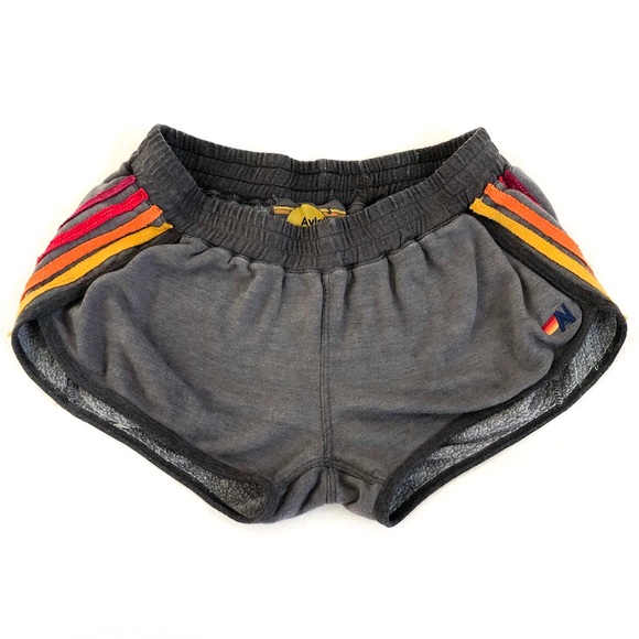 Aviator Nation Pants - Aviator Nation 5 Stripe Jogger Shorts